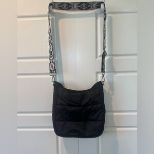 Ah-Dorned Black Puffer Classic Crossbody Adjustable Western Aztec Strap
